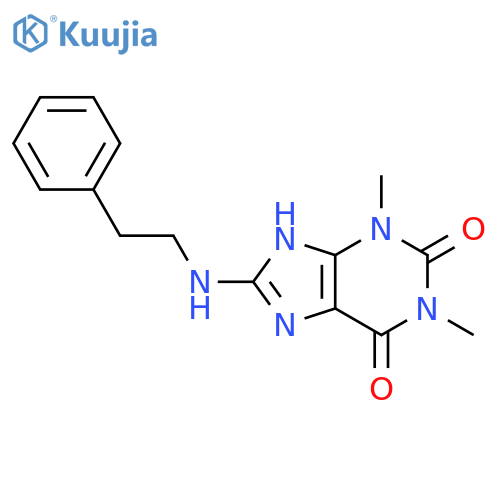 1,3-dimethyl-8-[(2-phenylethyl)amino]-2,3,6,7-tetrahydro-1H-purine-2,6-dione structure