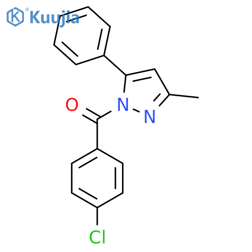4-Chlorophenyl 3-methyl-5-phenylpyrazolyl ketone structure