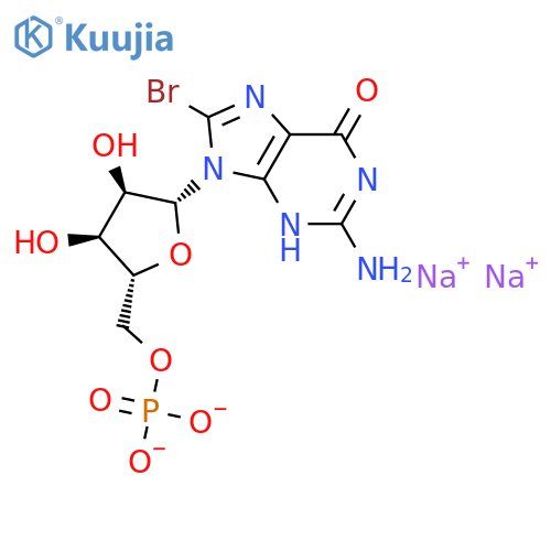 5'-Guanylic acid,8-bromo-, monosodium salt (9CI) structure