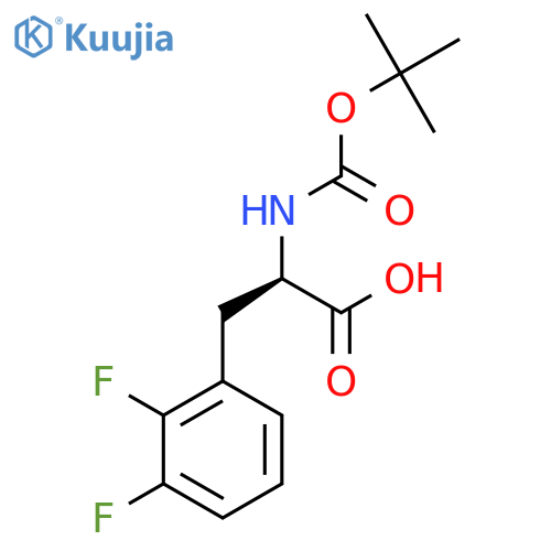 Boc-2,3-Difluoro-D-Phenylalanine structure