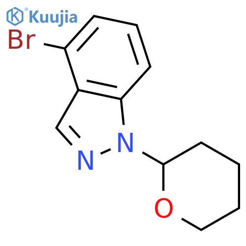 4-bromo-1-(oxan-2-yl)-1H-indazole structure