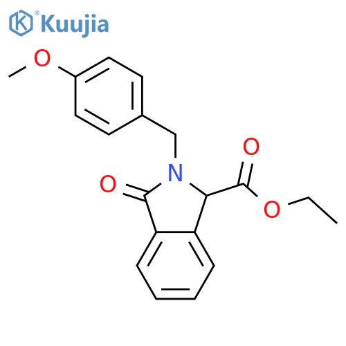 Ethyl 2-(4-methoxybenzyl)-3-oxoisoindoline-1-carboxylate structure
