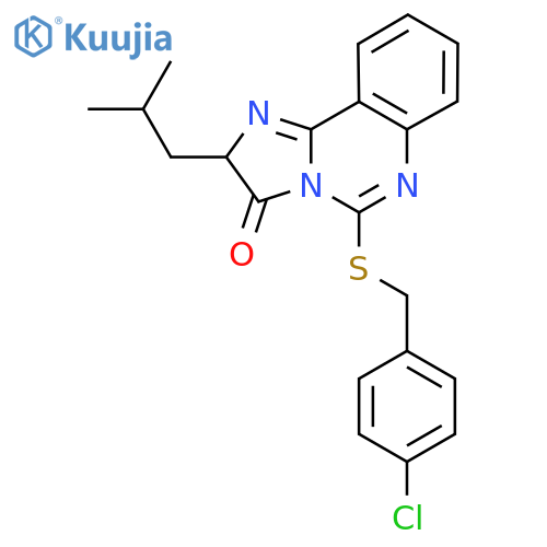 5-{[(4-chlorophenyl)methyl]sulfanyl}-2-(2-methylpropyl)-2H,3H-imidazo[1,2-c]quinazolin-3-one structure