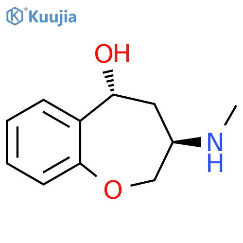 (3R,5R)-3-(methylamino)-2,3,4,5-tetrahydro-1-benzoxepin-5-ol structure