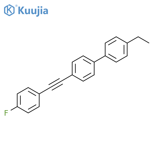 1,1'-Biphenyl, 4-ethyl-4'-[(4-fluorophenyl)ethynyl]- structure