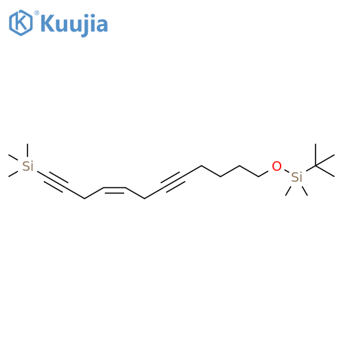 Silane, [12-[[(1,1-dimethylethyl)dimethylsilyl]oxy]-4-dodecene-1,7-diynyl]trimethyl-, (Z)- (9CI) structure