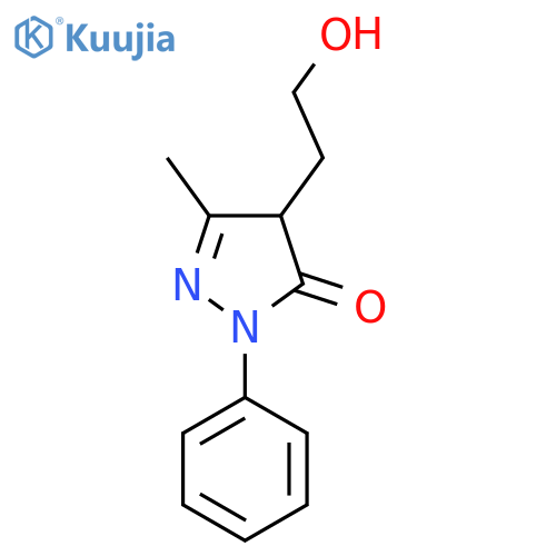 4-(2-Hydroxyethyl)-5-methyl-2-phenyl-4H-pyrazol-3-one structure