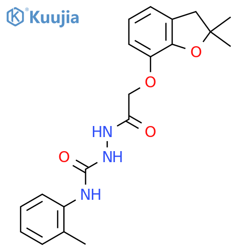 1-(2-(2,2-Dimethyl(3-oxaindan-4-yloxy))acetyl)-4-(2-methylphenyl)semicarbazide structure
