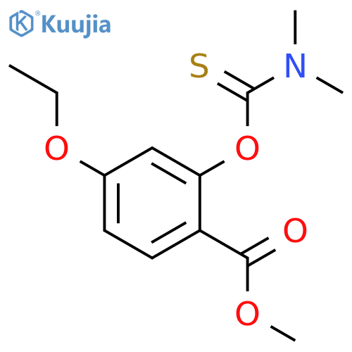 Benzoic acid, 2-[(dimethylamino)thioxomethoxy]-4-ethoxy-, methyl ester structure