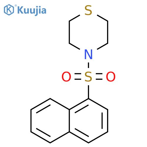 4-(naphthalene-1-sulfonyl)thiomorpholine structure