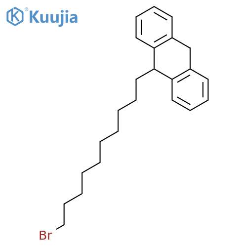 Anthracene, 9-(10-bromodecyl)-9,10-dihydro- structure