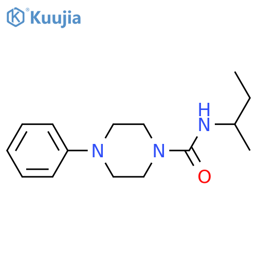N-butan-2-yl-4-phenylpiperazine-1-carboxamide structure