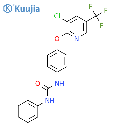 N-(4-(3-Chloro-5-(trifluoromethyl)(2-pyridyloxy))phenyl)(phenylamino)formamide structure