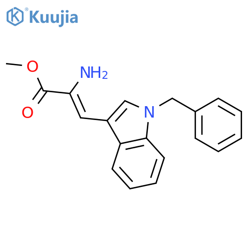 2-Propenoic acid, 2-amino-3-[1-(phenylmethyl)-1H-indol-3-yl]-, methyl ester, (Z)- structure