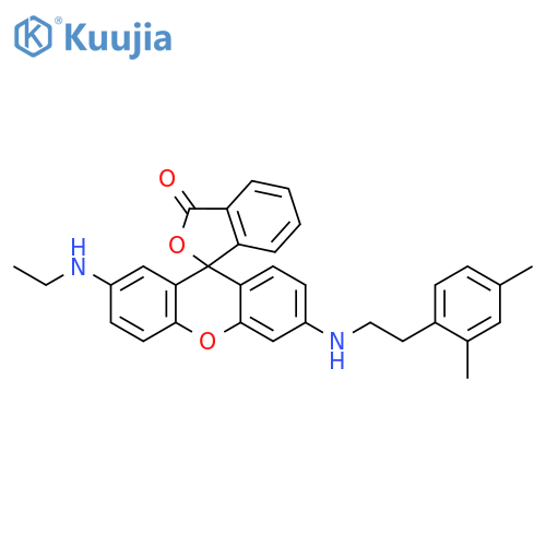 Spiro[isobenzofuran-1(3H),9'-[9H]xanthen]-3-one, 6'-[(2,4-dimethylphenyl)ethylamino]-2'-(ethylamino)- structure