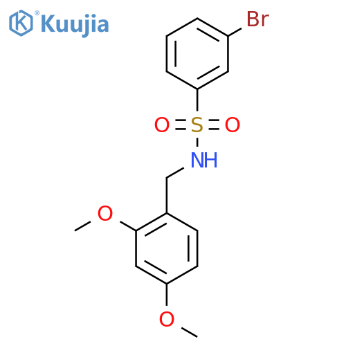 3-Bromo-N-(2,4-dimethoxybenzyl)benzenesulfonamide structure