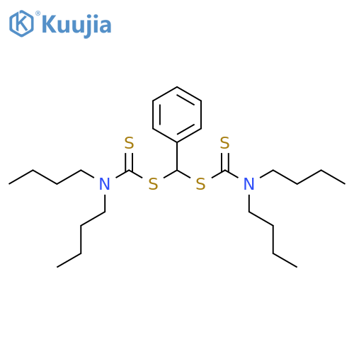 N,N-Dibutyl({[(dibutylcarbamothioyl)sulfanyl]-(phenyl)methyl}sulfanyl)carbothioamide structure