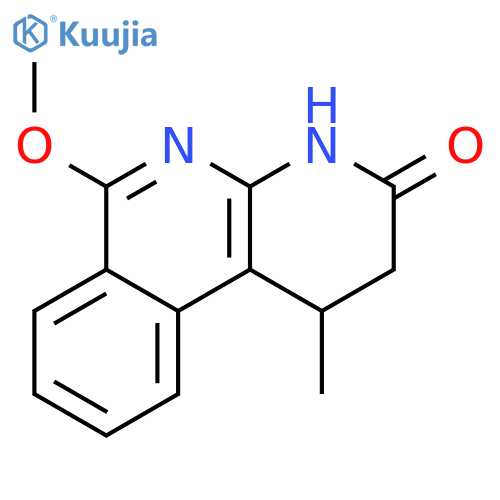 Benzo[c][1,8]naphthyridin-3(2H)-one, 1,4-dihydro-6-methoxy-1-methyl- structure