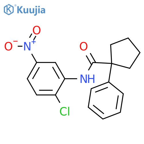 N-(2-chloro-5-nitrophenyl)-1-phenylcyclopentane-1-carboxamide structure