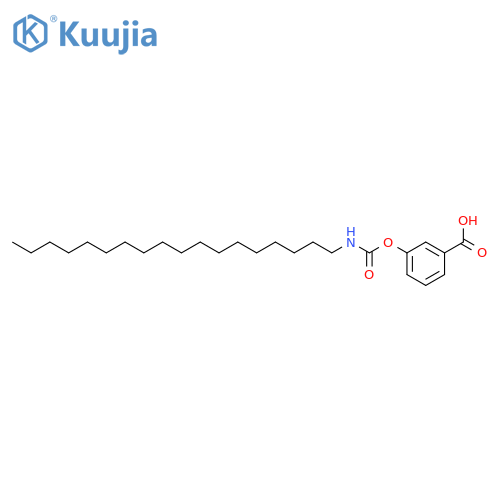 Benzoic acid, 3-[[(octadecylamino)carbonyl]oxy]- structure