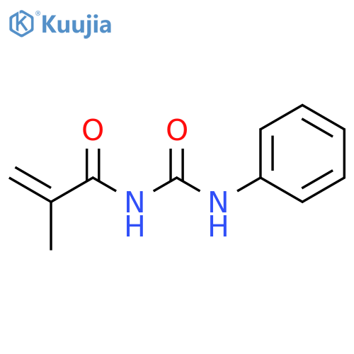 2-Propenamide, 2-methyl-N-[(phenylamino)carbonyl]- structure