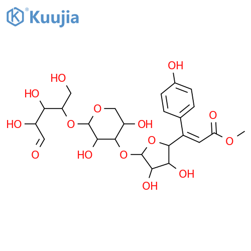D-Xylose,O-5-O-[3-(4-hydroxyphenyl)-1-oxo-2-propenyl]-a-L-arabinofuranosyl-(1&reg;3)-O-b-D-xylopyranosyl-(1&reg;4)-, (E)- (9CI) structure
