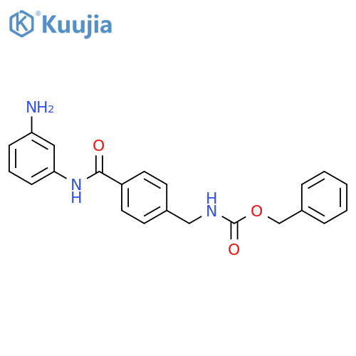 Benzyl N-[[4-[(3-aminophenyl)carbamoyl]phenyl]methyl]carbamate structure