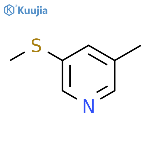 Pyridine, 3-methyl-5-(methylthio)- structure
