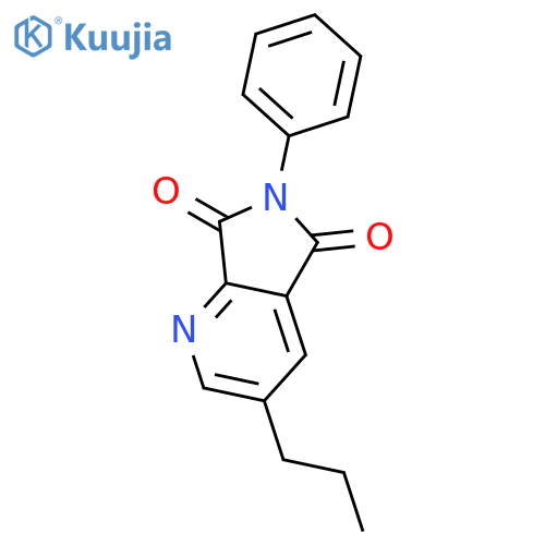 5H-Pyrrolo[3,4-b]pyridine-5,7(6H)-dione, 6-phenyl-3-propyl- structure
