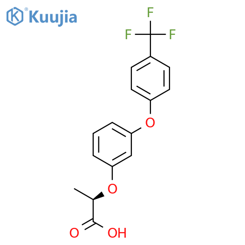 Propanoic acid, 2-[3-[4-(trifluoromethyl)phenoxy]phenoxy]-, (R)- structure