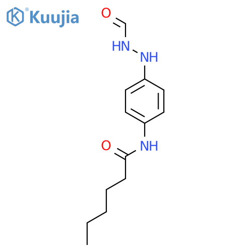 N-[4-(2-Formylhydrazinyl)phenyl]hexanamide structure
