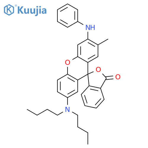 Spiro[isobenzofuran-1(3H),9'-[9H]xanthen]-3-one, 7'-(dibutylamino)-2'-methyl-3'-(phenylamino)- structure