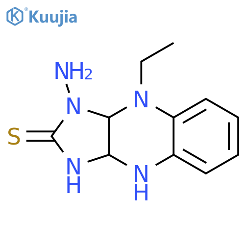 1-amino-9-ethyl-1,3,3a,4,9,9a-hexahydro-2H-Imidazo[4,5-b]quinoxaline-2-thione structure