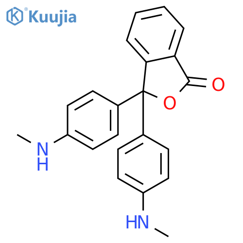 1(3H)-Isobenzofuranone, 3,3-bis[4-(methylamino)phenyl]- structure