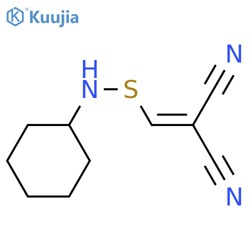 2-[(cyclohexylamino)-sulfanylmethylidene]propanedinitrile structure