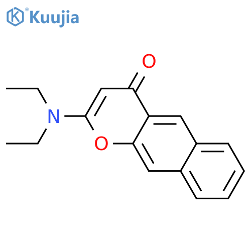 4H-Naphtho[2,3-b]pyran-4-one,2-(diethylamino)- structure