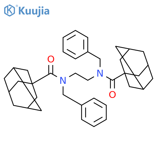 Tricyclo[3.3.1.13,7]decane-1-carboxamide, N,N'-1,2-ethanediylbis[N-(phenylmethyl)- structure
