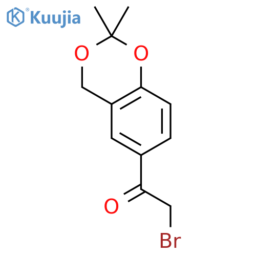 2-Bromo-1-(2,2-dimethyl-4H-1,3-benzodioxin-6-yl)ethanone structure