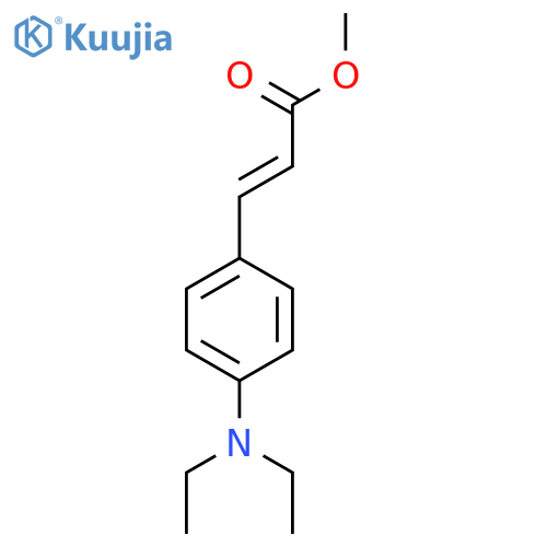 methyl (2E)-3-4-(diethylamino)phenylprop-2-enoate structure