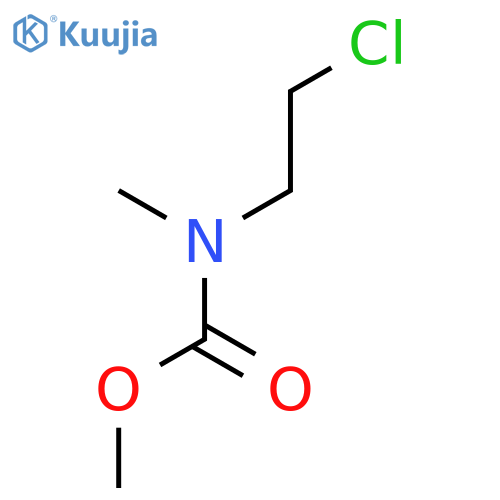 methyl N-(2-chloroethyl)-N-methylcarbamate structure