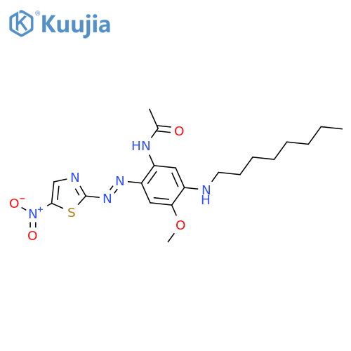 Acetamide, N-[4-methoxy-2-[(5-nitro-2-thiazolyl)azo]-5-(octylamino)phenyl]- structure