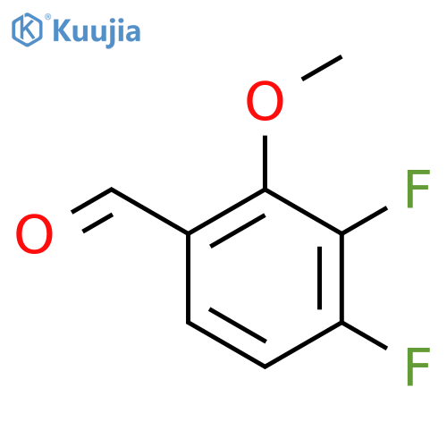 3,4-Difluoro-2-methoxybenzaldehyde structure
