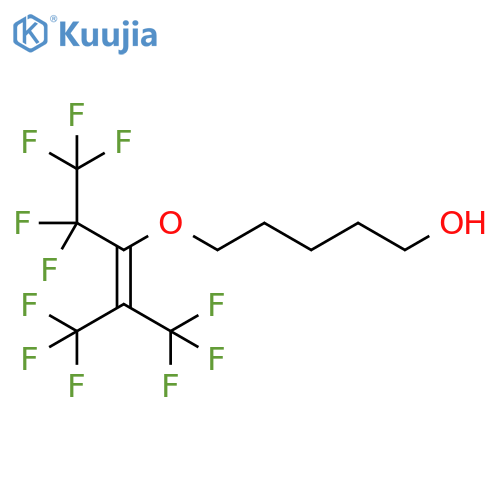 1-Pentanol,5-[[3,3,3-trifluoro-1-(pentafluoroethyl)-2-(trifluoromethyl)-1-propenyl]oxy]- structure