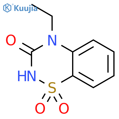 2H-1,2,4-Benzothiadiazin-3(4H)-one,4-ethyl-, 1,1-dioxide structure