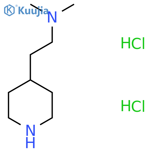 N,N-Dimethyl-2-(piperidin-4-yl)ethanamine dihydrochloride structure