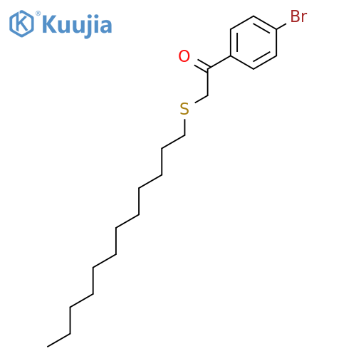 Ethanone, 1-(4-bromophenyl)-2-(dodecylthio)- structure