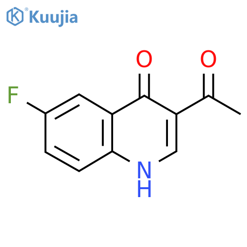 3-Acetyl-6-fluoroquinolin-4(1H)-one structure