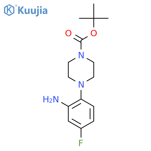 Tert-Butyl 4-(2-amino-4-fluorophenyl)piperazine-1-carboxylate structure