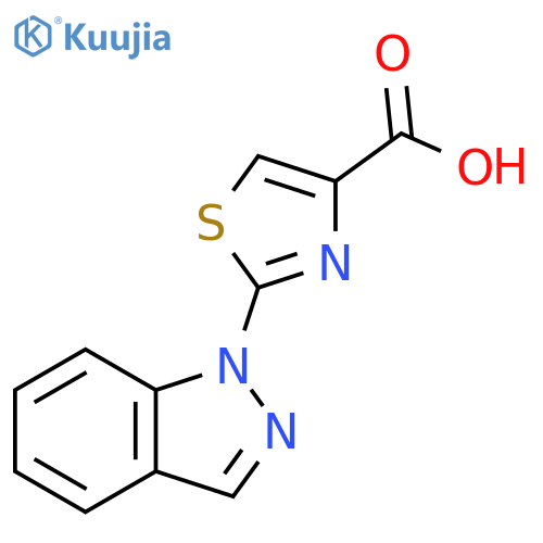 2-Indazol-1-yl-1,3-thiazole-4-carboxylic Acid structure