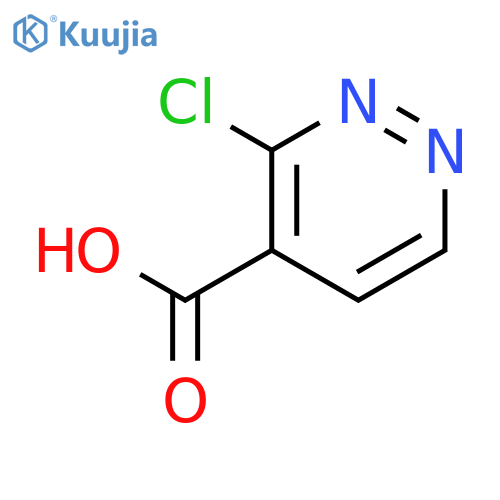 3-chloropyridazine-4-carboxylic acid structure